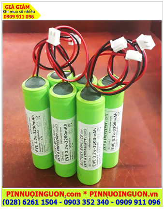 EVE INR18650/33V, Pin sạc 3.7v lithium Li-ion INR18650/33V (3200mAh, Dòng Xả Discharge 10A) chính hãng